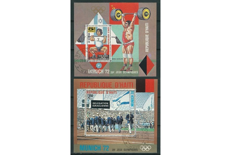 D' HAITI 1973 - JOCURI OLIMPICE - 2 BLOCURI - STAMPILATE / sport36